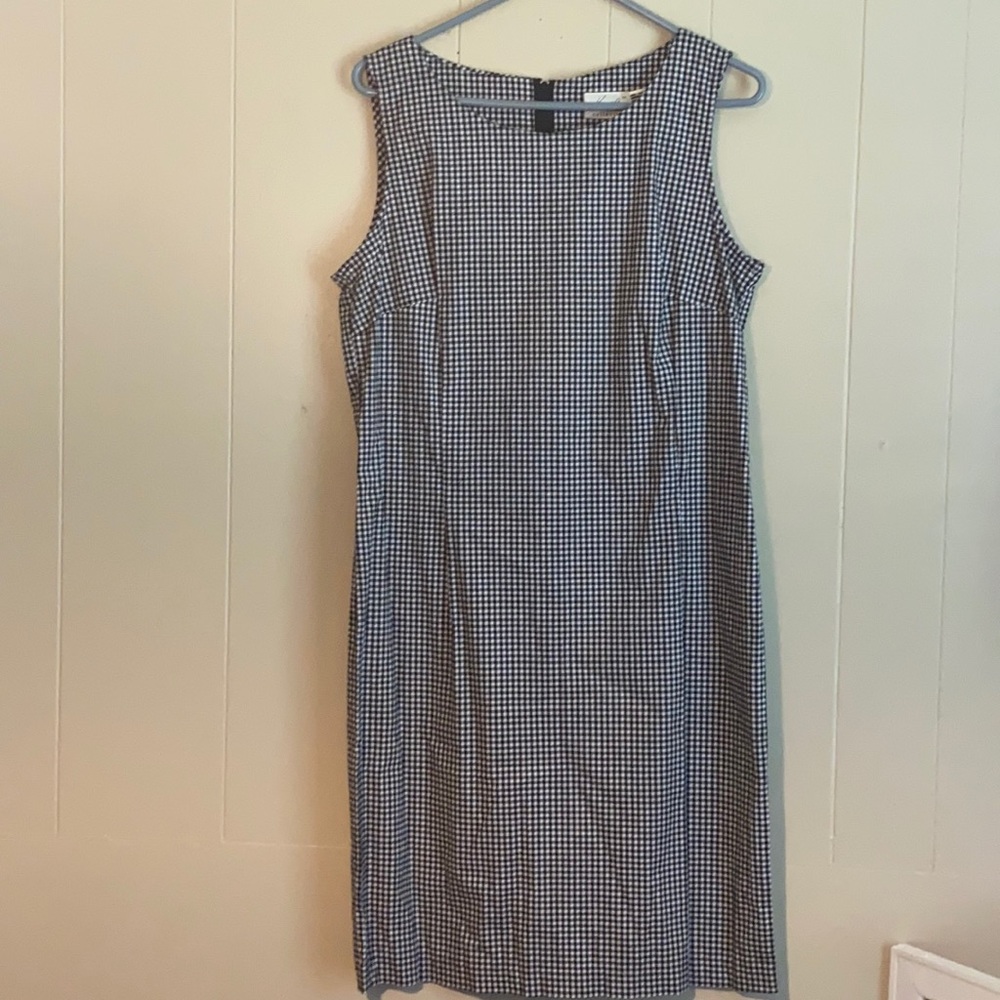 Black/ White checked! 97% Cotton 2% Spandex